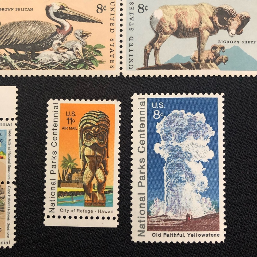 Vintage USA National Parks Centennial & Wildlife Conservation Stamp Collection - Picture 4 of 5